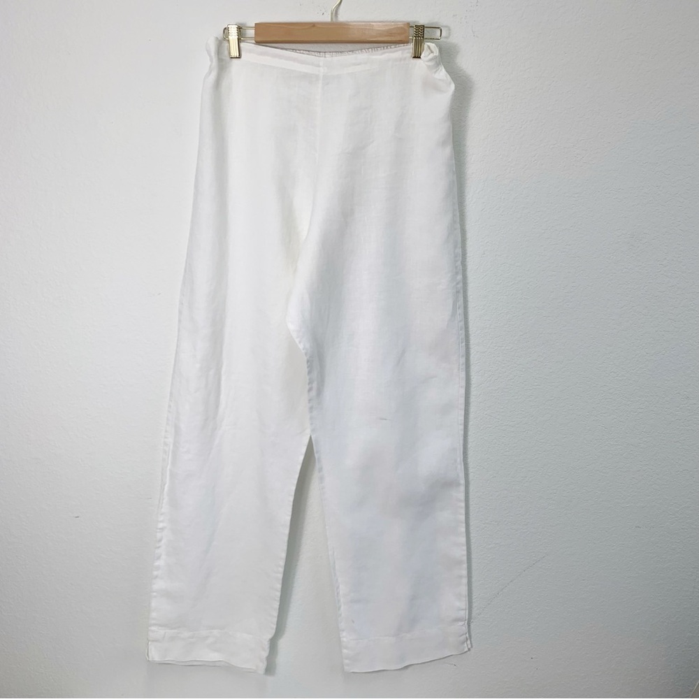Bryn Walker 100% Linen Pants White Size L